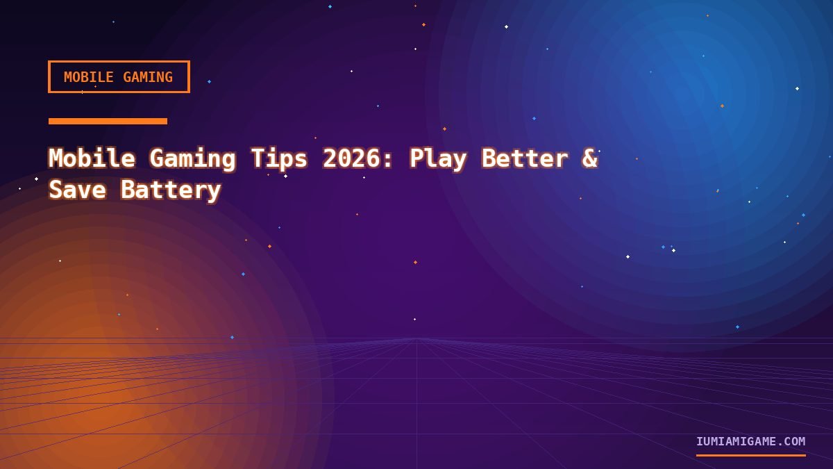 Mobile Gaming Tips 2026: Play Better & Save Battery